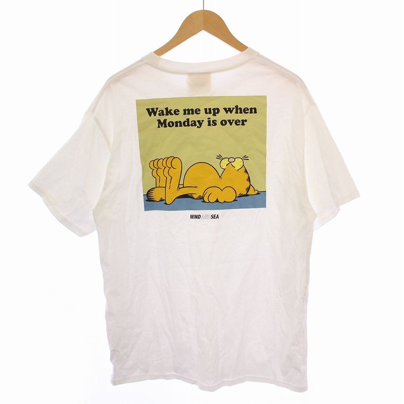 ★ELF SACK★ Garfield  bm半袖  プリント Ｔシャツ/送料込 ウィンダンシー WIND AND SEA ガーフィールド Garfield Tシャツ