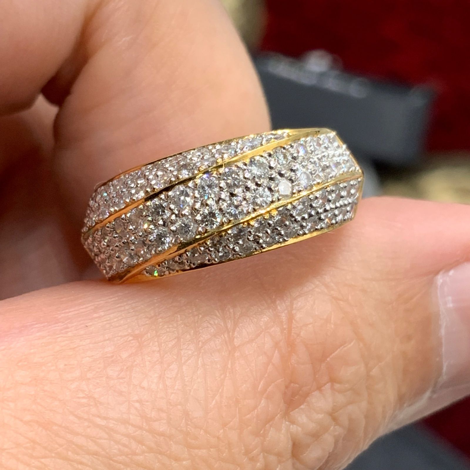 K18 ダイヤ デザインリング 1.02ct 8g 約11.5号 - メルカリ