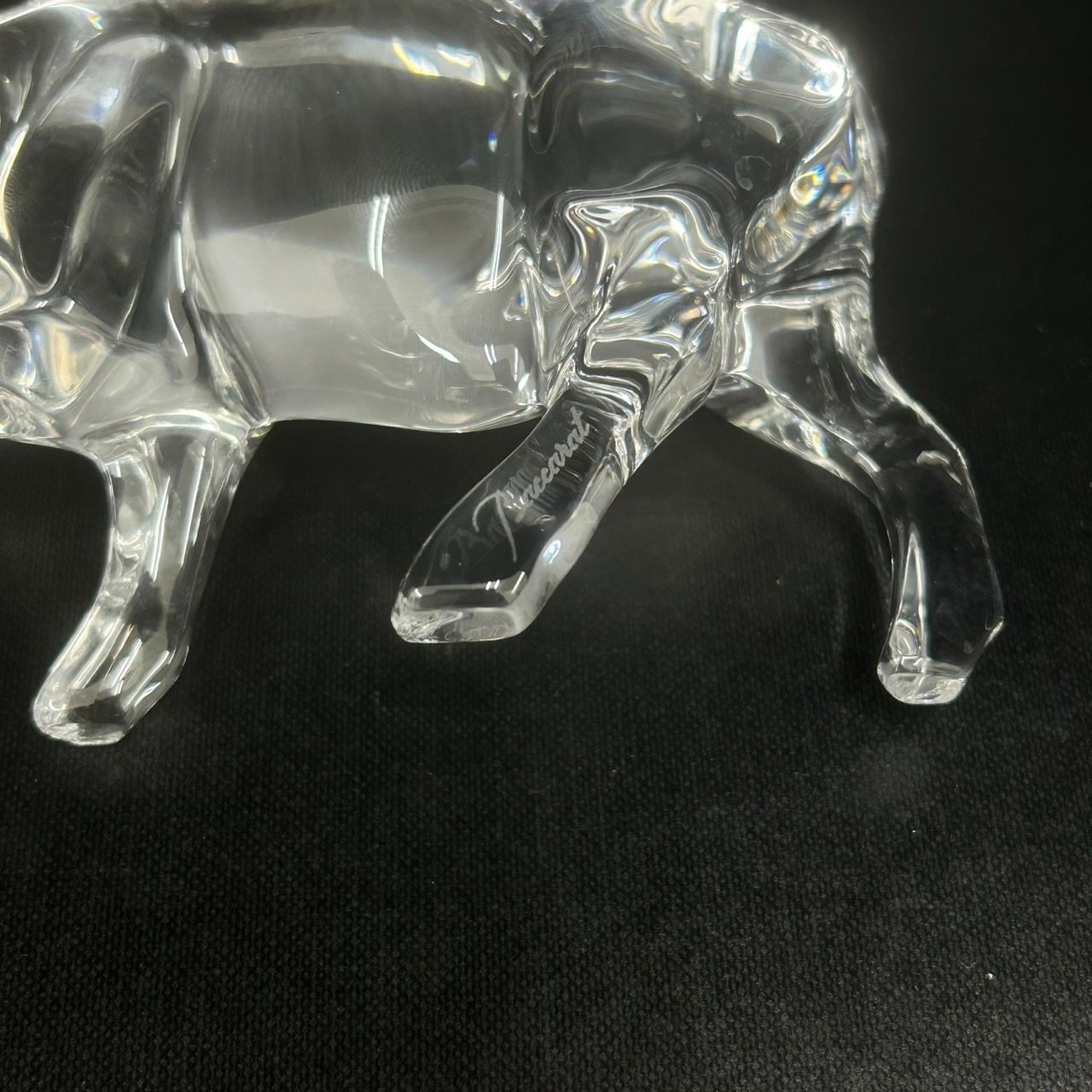 美品】Baccarat バカラ 干支 干支シリーズ 牛 丑 置物 ガラス