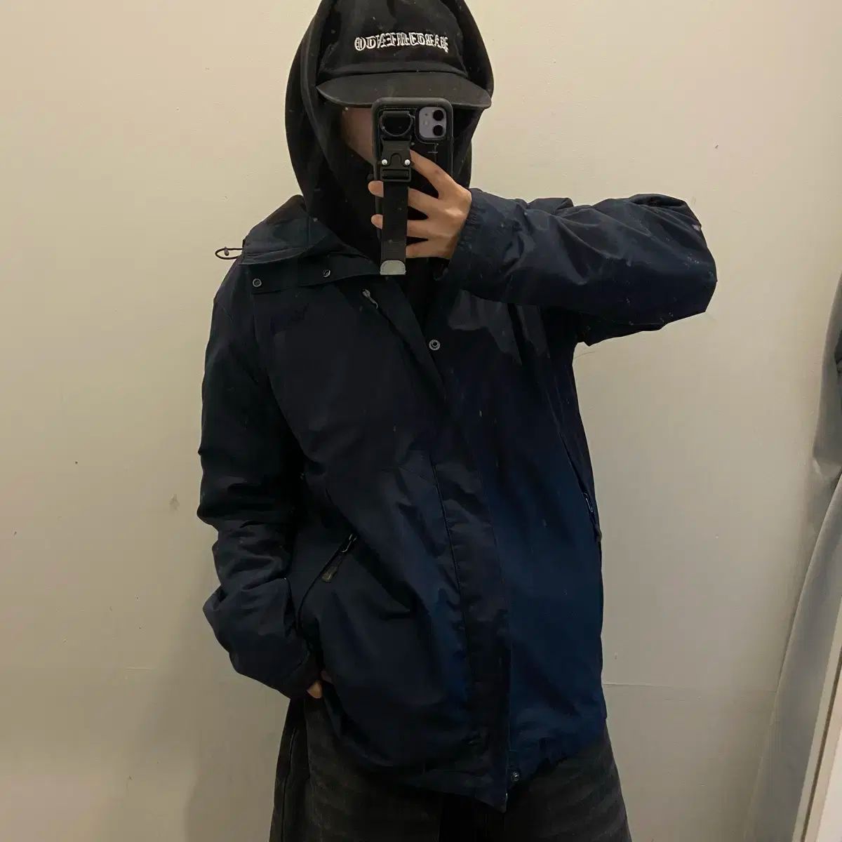 THE NORTH FACE ザノースフェイス ネイビー ウィンドブレーカー