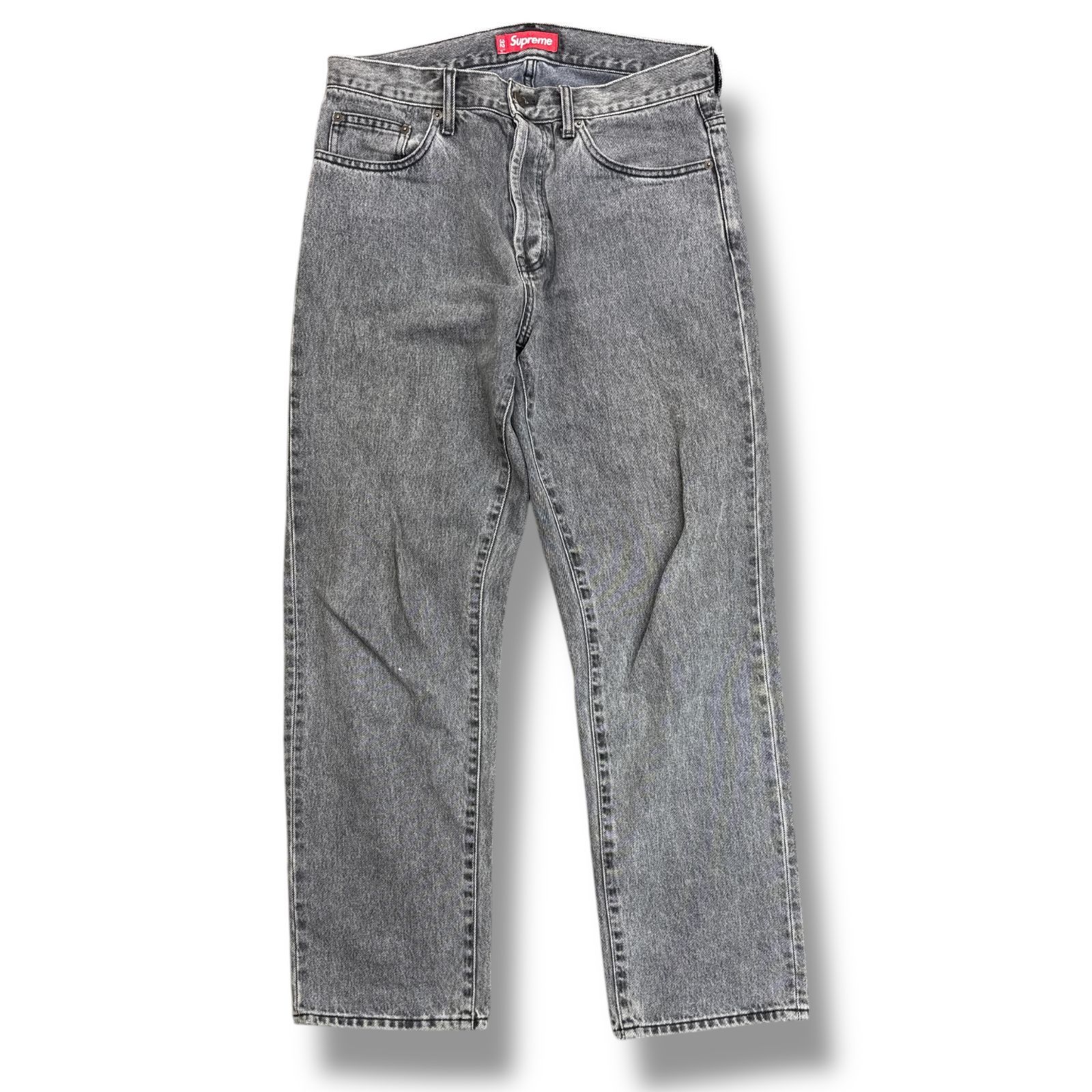参考上代24200円 Supreme 24ss Regular Jean スターパッチ レギュラー ジーンズ  デニム  パンツ シュプリーム ブラック 32 86573A7