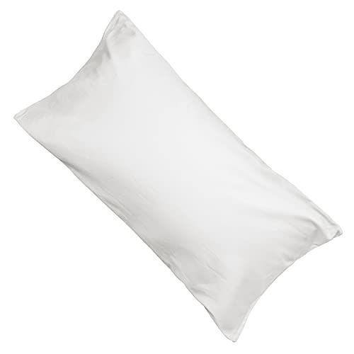 【人気商品】白 ホワイト_43×90cm 枕カバー 43 90 高級綿100％ サテン織り 300本高密度生地 防ダニ 抗菌 防臭 ホテル品質 封筒式 滑らか 柔らかい 選べる9色 4サイズ セミロング 43×90cm 白 ホワイト