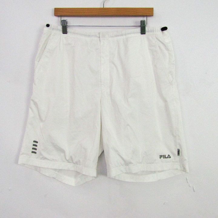 FILA ホワイト ハーフパンツ Lサイズ - メルカリ