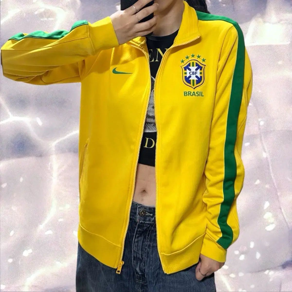 Nike(ナイキ） ブラジル ジャージ 黄色 野町 ナショナルジャージー 100