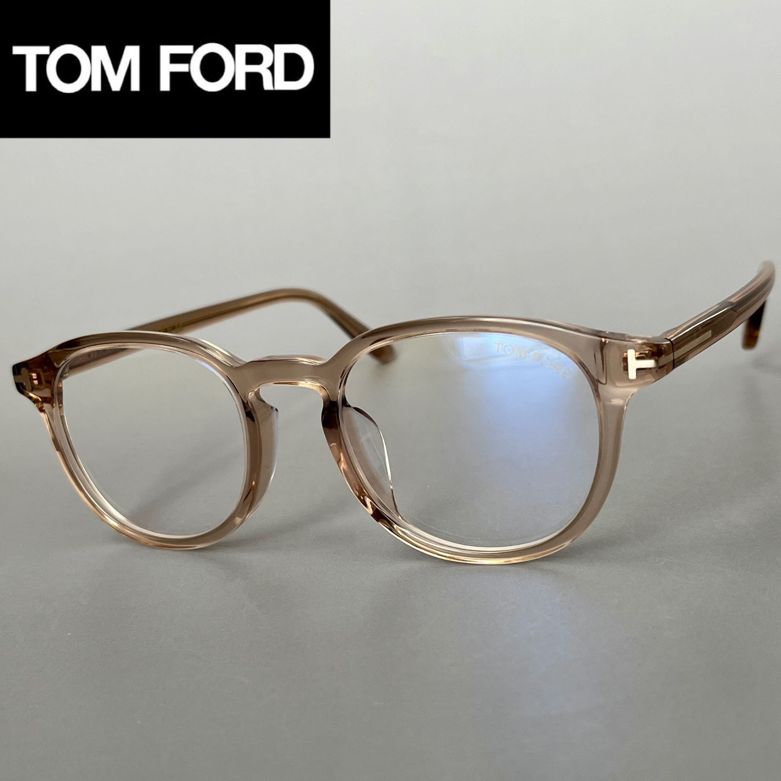 メガネ トムフォード TOM FORD アジアンフィット メンズ レディース ボストン 新品 クリア ブラウン 眼鏡 ブルーライトカット 茶色 -  メルカリ