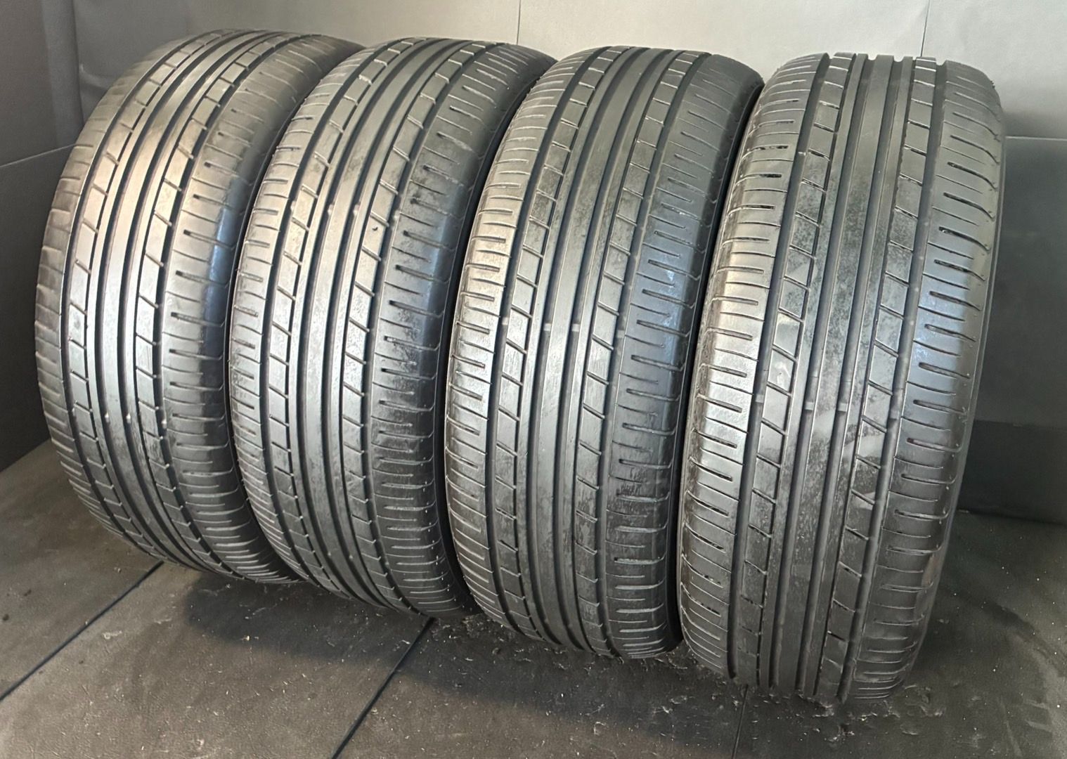 2021 2020年製 約7～8分山 ヨコハマ YOKOHAMA エコス ECOS ES31 225 55R17 4本 h_291