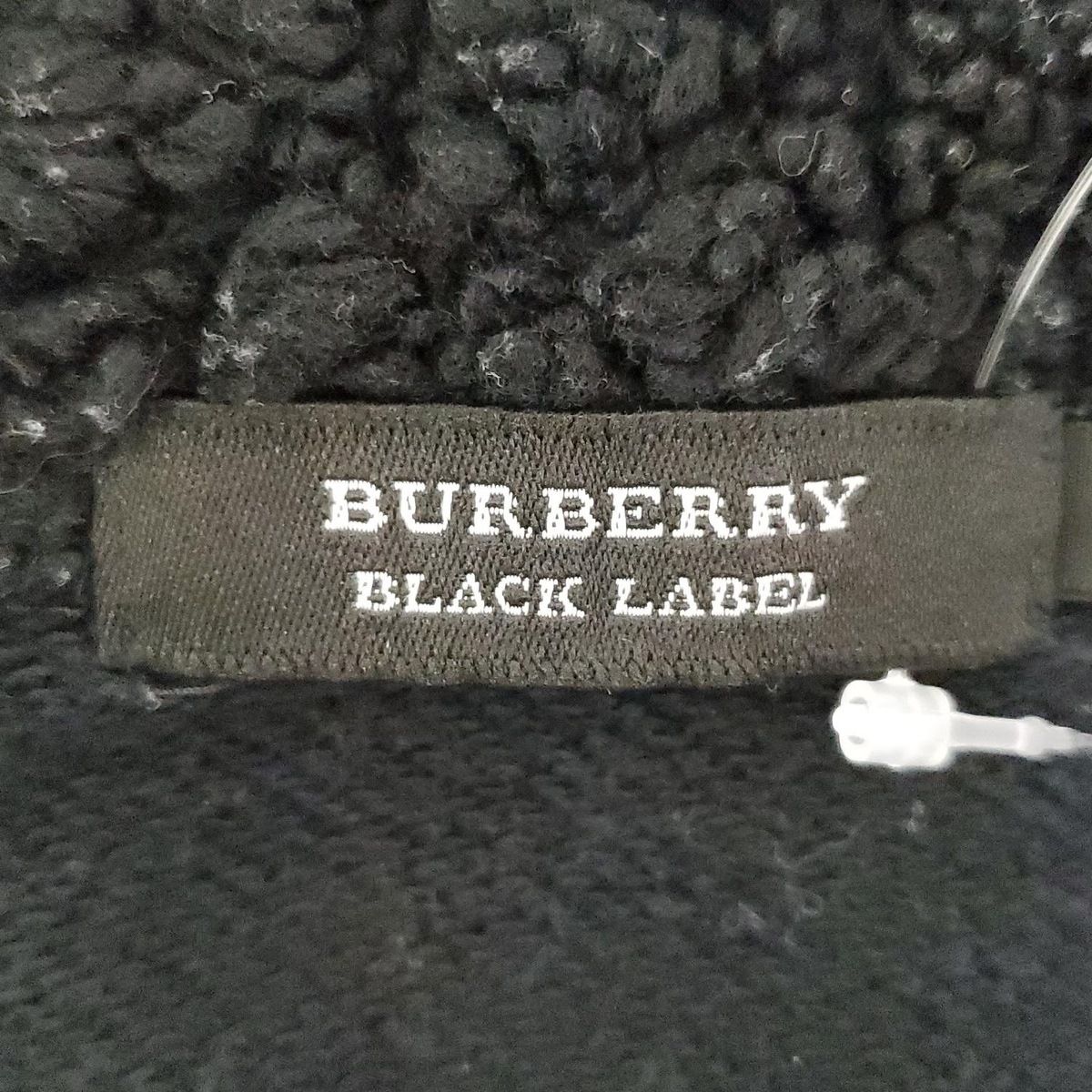 H679 美品 XL 4 バーバリーブラックレーベル ニット ブルゾン メンズ BURBERRY BLACK LABEL 良品 バーバリーブラックレーベル Vネック