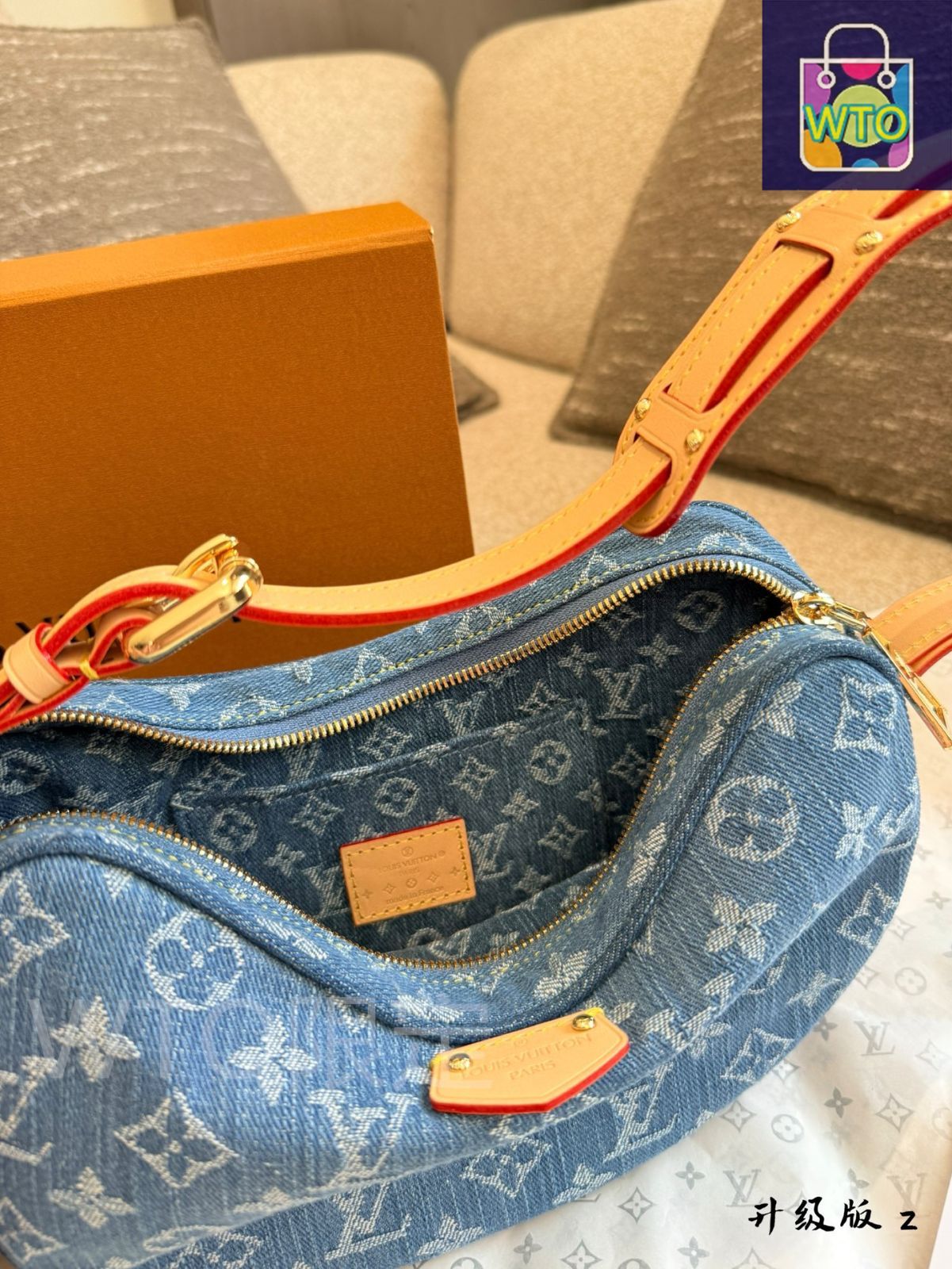 Louis Vuitton デニムバッグ　海外輸入品 今日特価】Louis Vuitton Monogram Denim デニムブルー