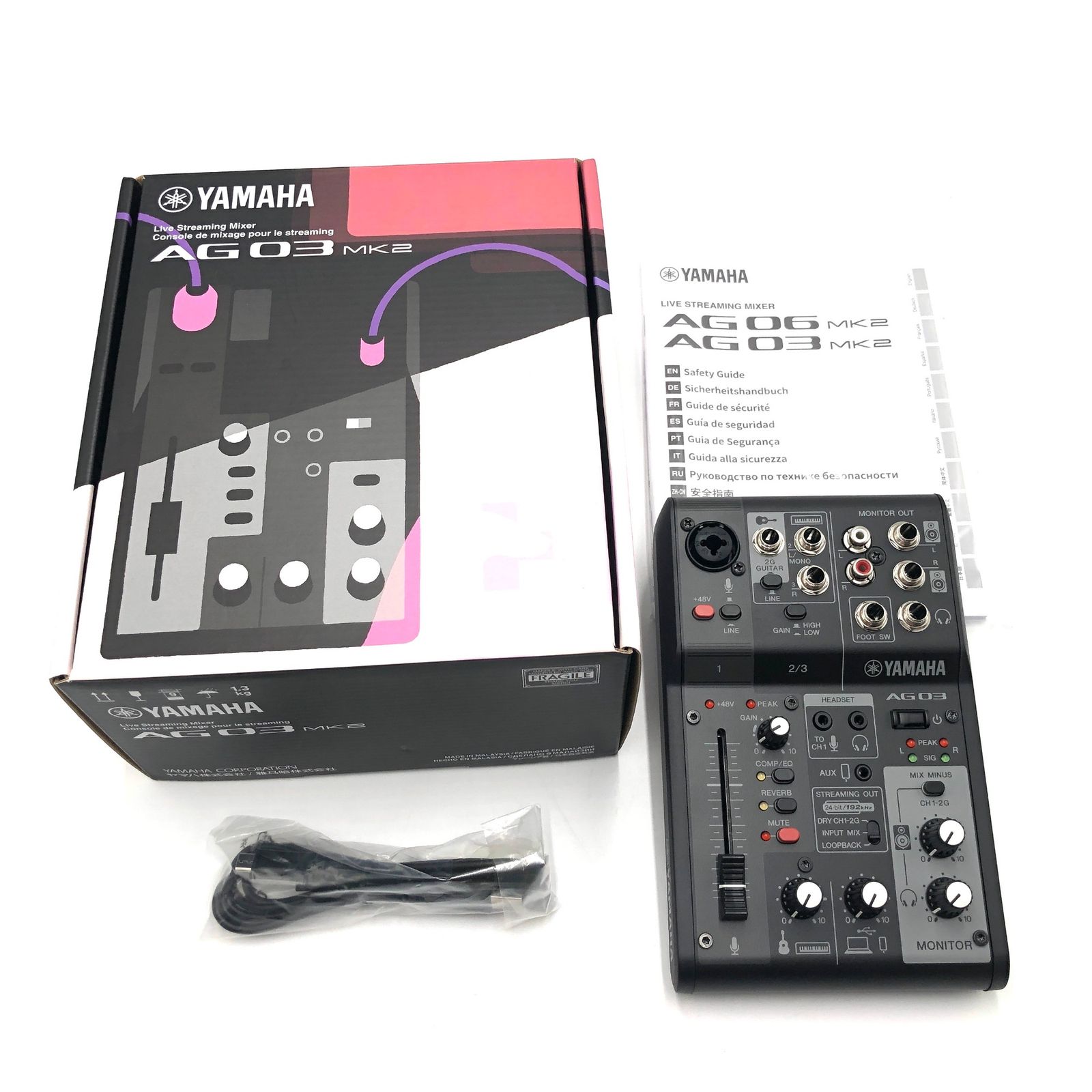 YAMAHA ライブストリーミングミキサー AG03MK2 B 配信機器・PA
