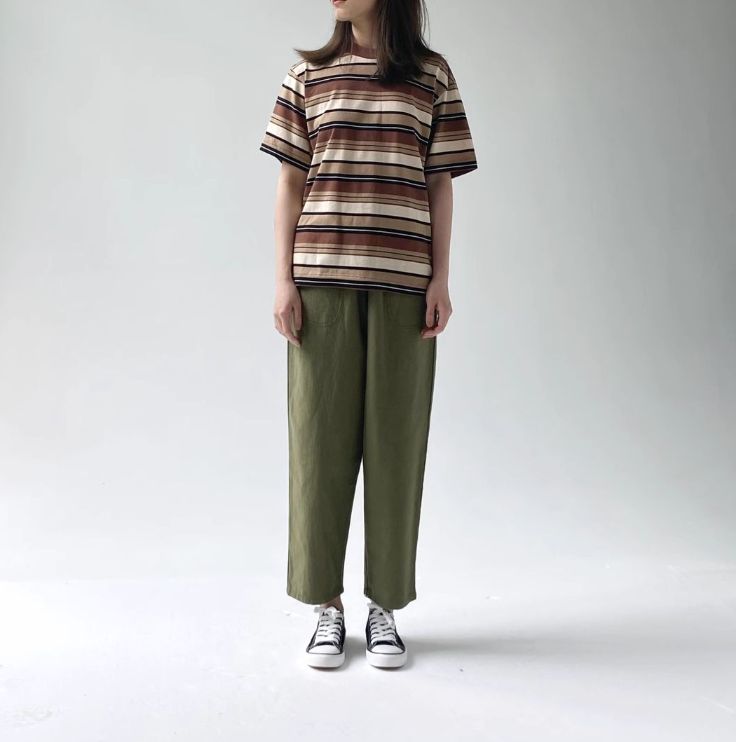 DANTON カーキパンツ DANTON ダントン パンツ カジュアルパンツ カーキ グリーン