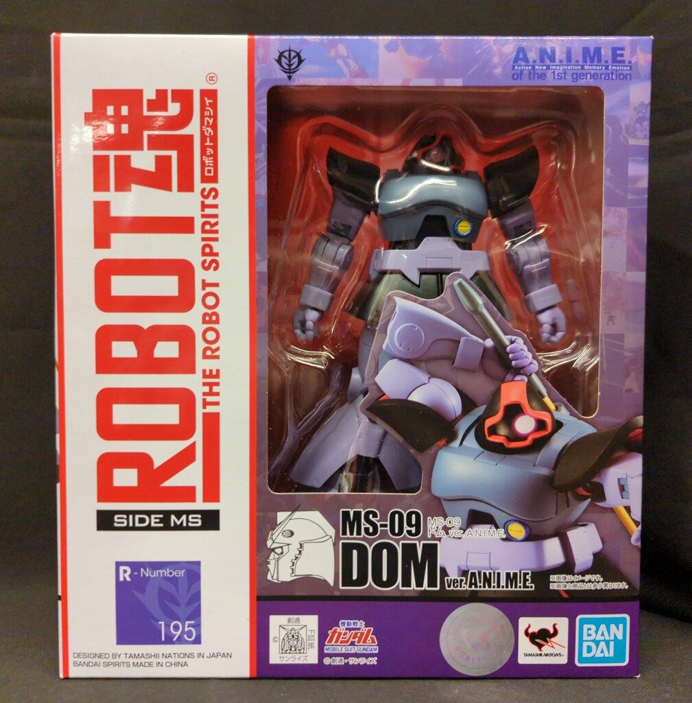 BANDAI SPIRITS ROBOT魂u003cSIDE MSu003e 機動戦士ガンダム ドム ver A.N.I.M.E. 195