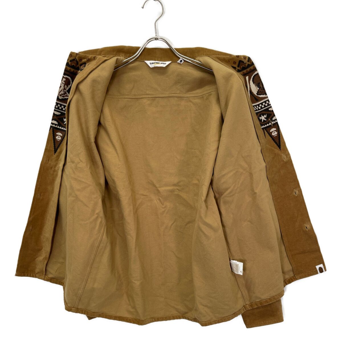 A BATHING APE アベイシングエイプ ﾌﾞﾗｳﾝ ｺｯﾄﾝ ｺｰﾃﾞｭﾛｲ ｼﾞｬｹｯﾄ M