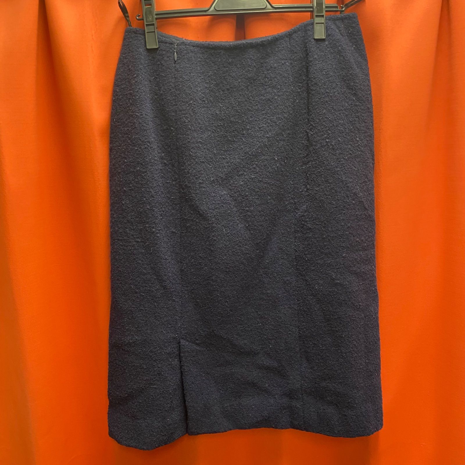 HERMES エルメス スカート パンツ ネイビー フランス製 44サイズ