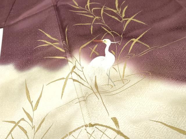 黒色太短冊枠孔雀手刺繍手描元禄柄 身丈約166㎝裄約65㎝強 超美品お年玉 訳あり】正絹 孔雀 刺繍 金銀糸 比翼付き 黒留袖4点セット