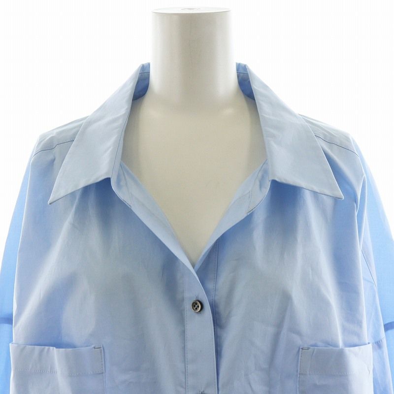 ADORE 38 みずいろ 長袖シャツ アドーア ADORE シャツ ブラウス 長袖 コットン 38 水色 ライトブルー
