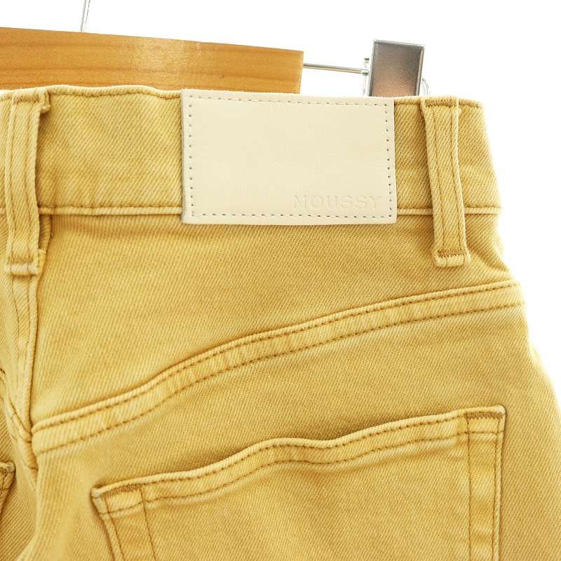 moussy COLOR STRAIGHT ジーンズ ベージュ MOUSSY（マウジー）の「HW COLOR BLOCK JEANE TAPERED（デニム