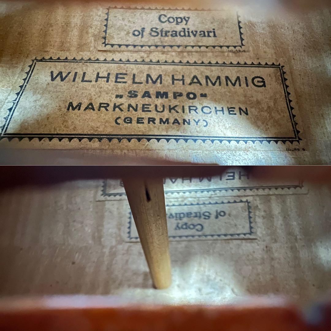 美虎杢 WILHELM HAMMIG バイオリン ドイツ製 4 4 弓 25M0370SR05104 UBS-PPNI_AC_ID