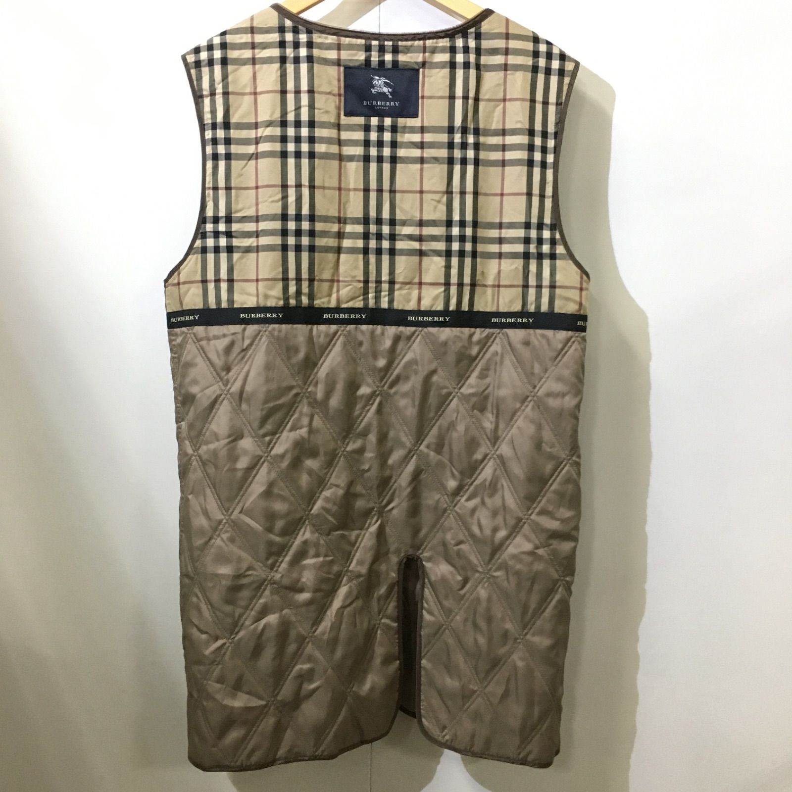Burberry london バーバリーロンドン ロングキルティングジップ