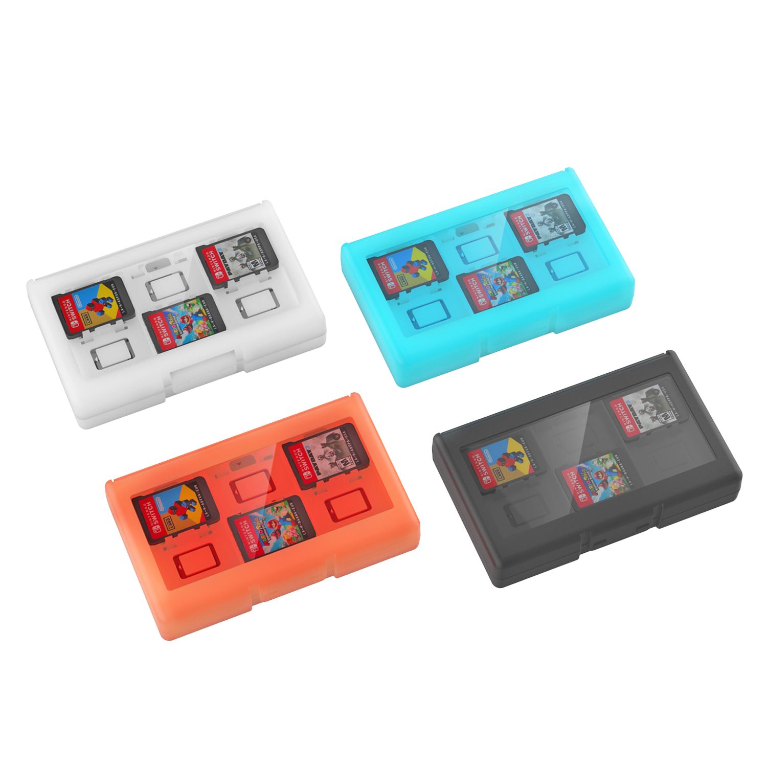Nintendo Switch ソフト2本　ケース付き Nintendo Switch 2 カード ケース ソフトケース 大容量 24枚収納
