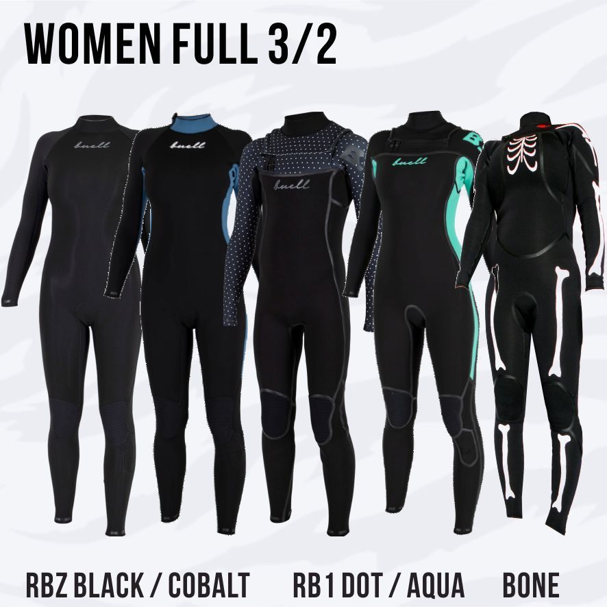♪ BUELL ウェットスーツ 女性用フルスーツ3|2 RB1 ショートチェストジップ