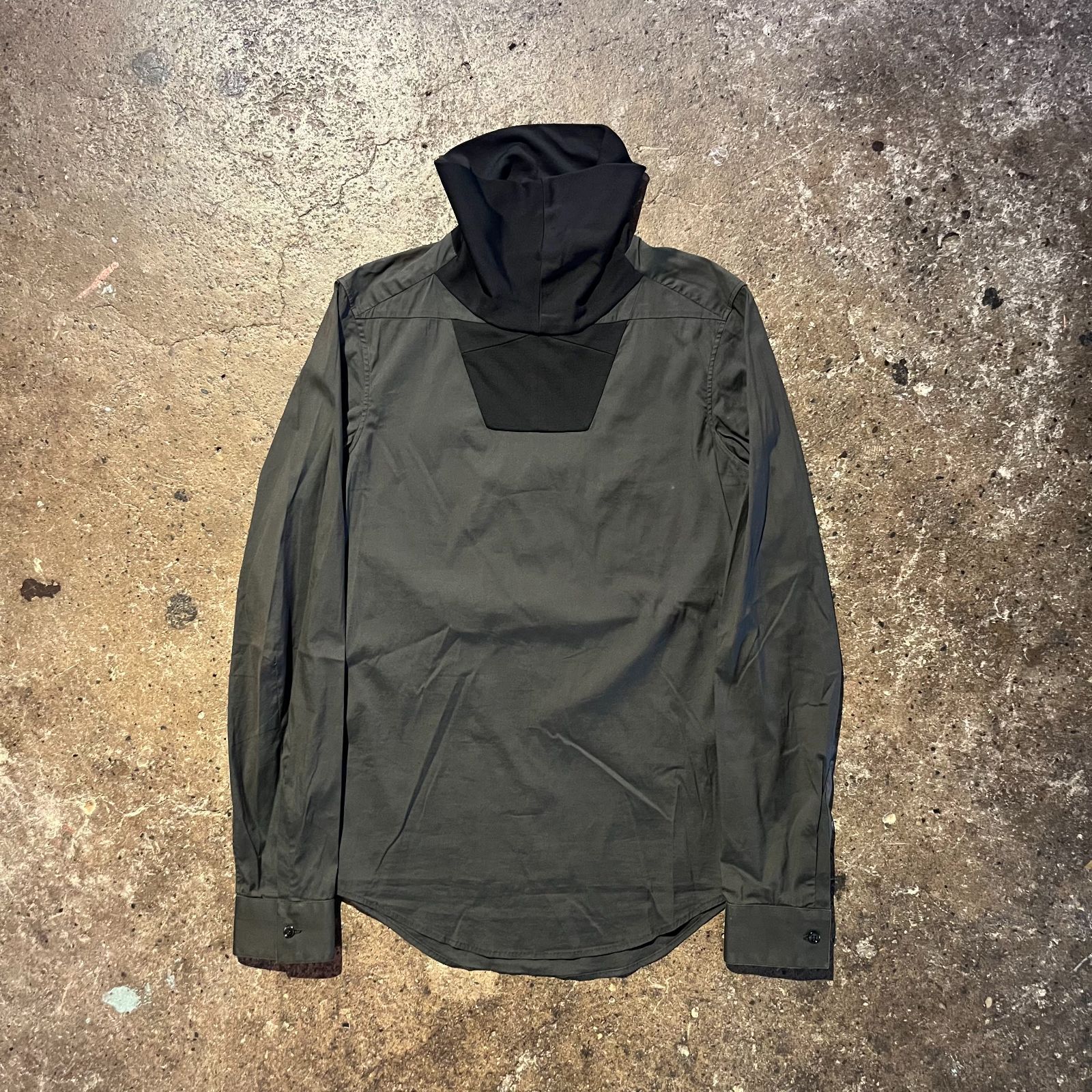 BALENCIAGA 2009 ハイネックプルオーバー タートルネック ドッキング バレンシアガ イタリア製 37 二コラ ジェスキエール期