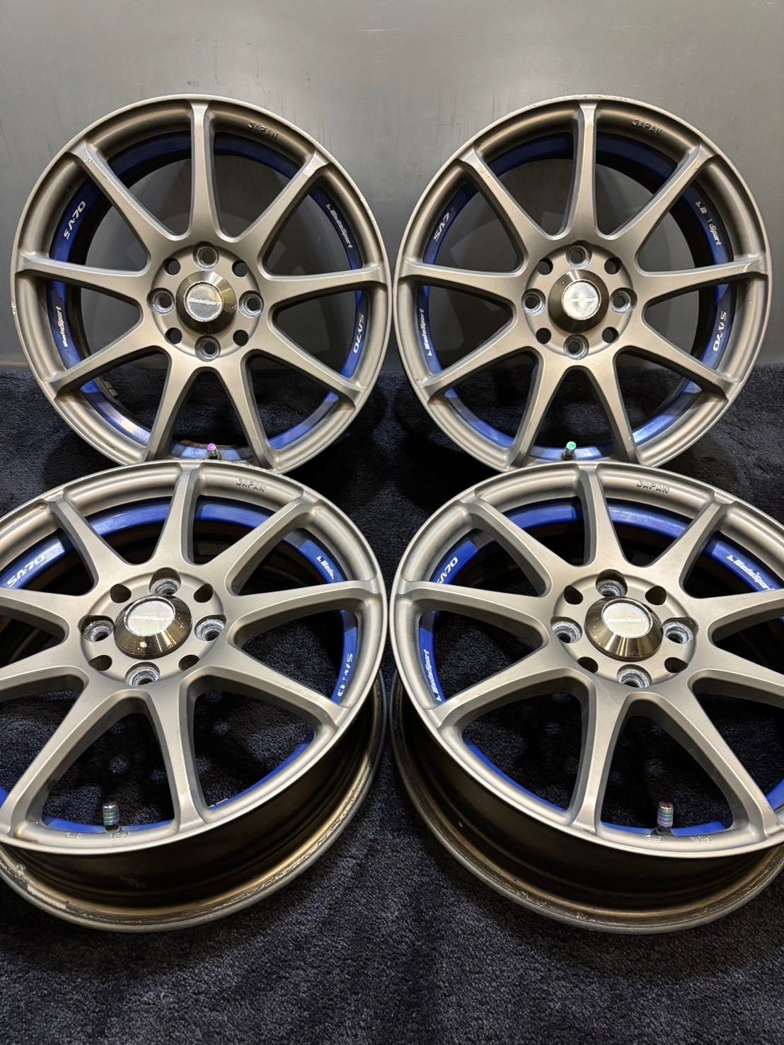 ☆WedsSport SA-70 15インチ 5.5J +45 100 4H アルミホイール 4