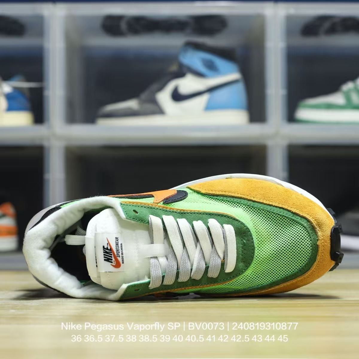 本日の特別価格ナイキ NIKE LD WAFFLE x SACAIグリーンガスト 