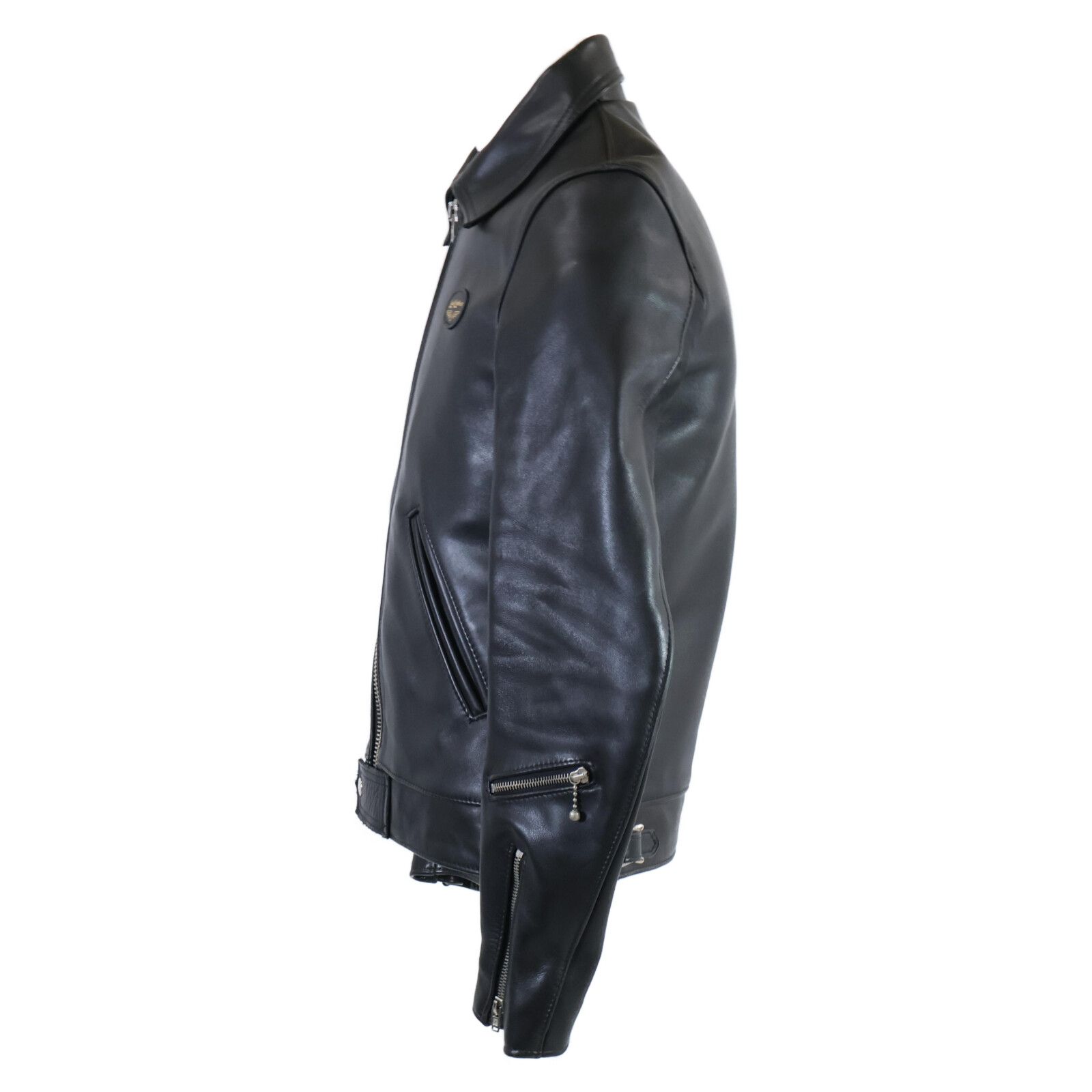 新品☆Burberry48サイズ ブラックレザージャケット ライダース 新品☆Burberry48サイズ ブラックレザージャケット ライダース