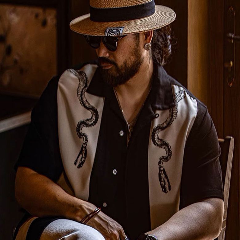 ラグタイム セレクト] ボウリングシャツ 半袖 大きいサイズ メンズ BEN