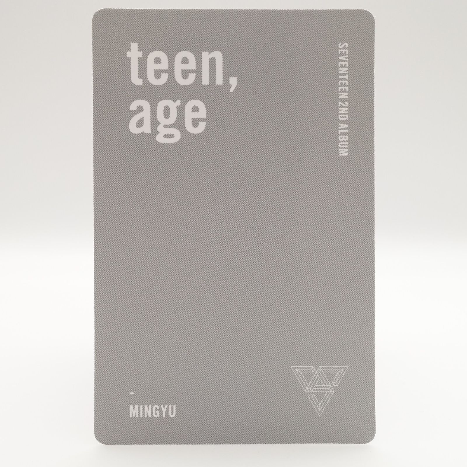 SEVENTEEN TeenAge white ミンギュ トレカ ミンギュ トレカ teen AGE ホワイト - メルカリ