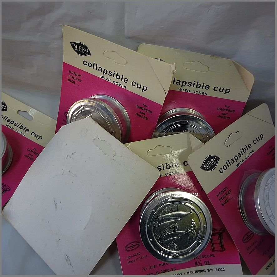 VINTAGE 60's MIRRO ミロ 折り畳みカップ デッドストック USA製