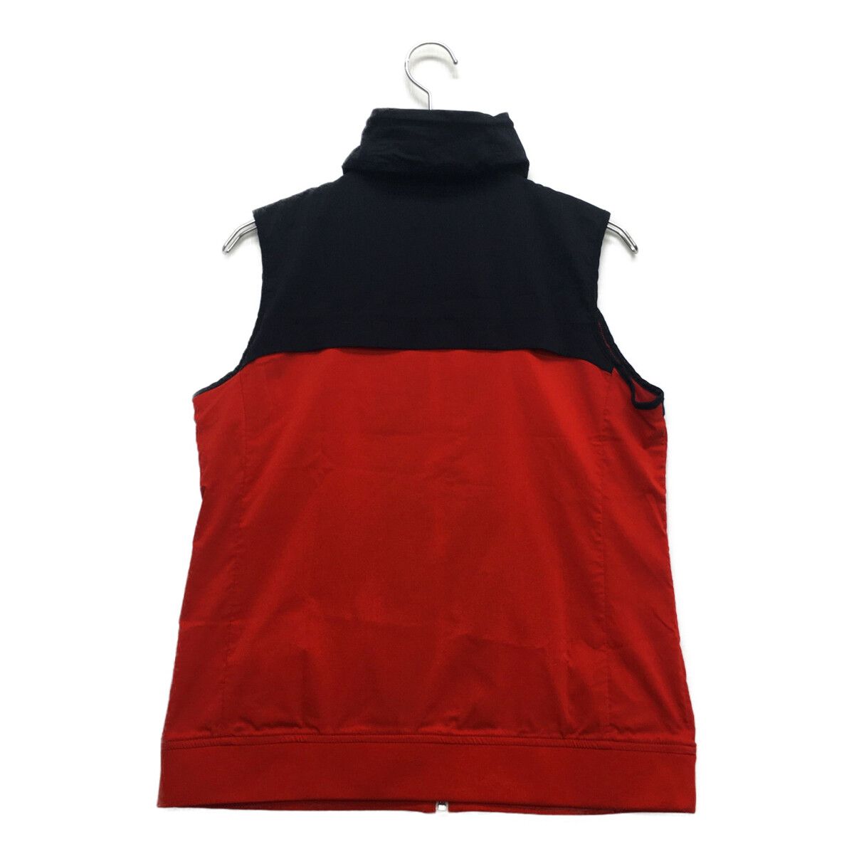 レディース マンシングウェア Munsing wear ベスト L 赤×紺 レッド
