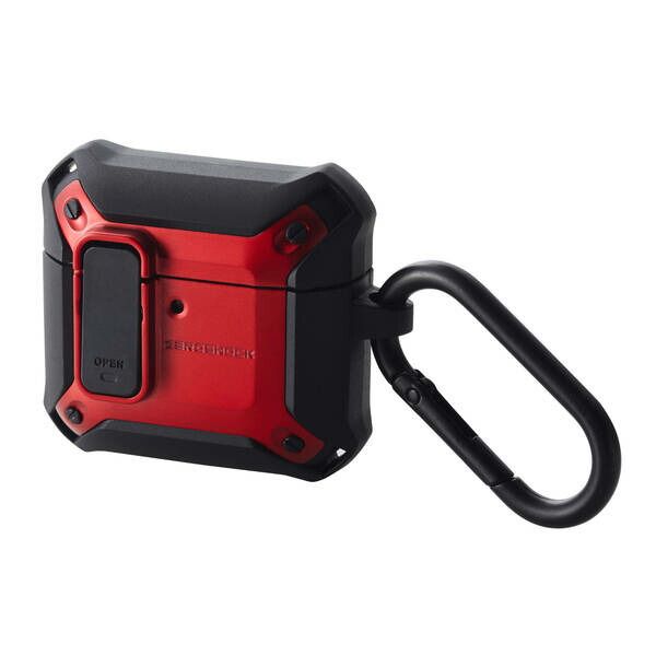 【新品・7営業日以内発送】ELECOM エレコム AVA-AP06ZEROLRD AirPods 4 ケース 耐衝撃 【ワイヤレス/MagSafe充電対応】 衝撃吸収 フタ開閉ロック機能 ZEROSHOCK Lock レッド【沖縄離島販売不可】