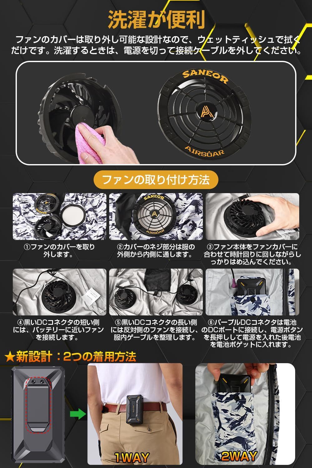 52V 40500mAh大容量バッテリー 最大24時間連続稼働 7段階風量調節 Amazon.co.jp: 【2025年暴風新登場 52V超高出力】 ファン