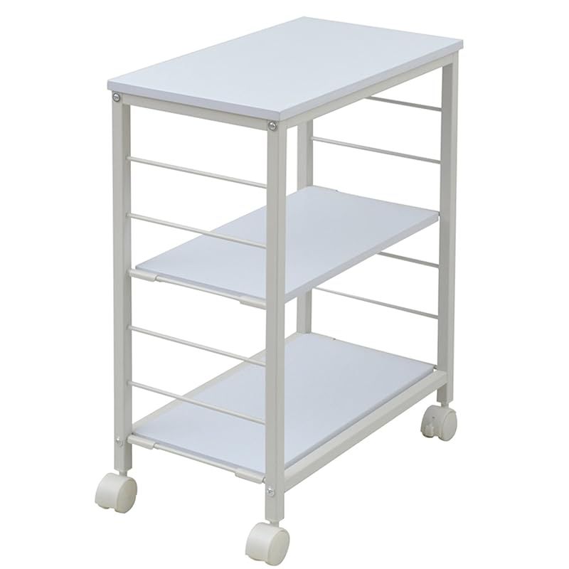 ちゃい⭐︎フォロワー様5%割引専用 延縄（15組）籠なし 山善(YAMAZEN) キッチンワゴン ホワイト MMG-7030C(WH/IV) 1 小売業者