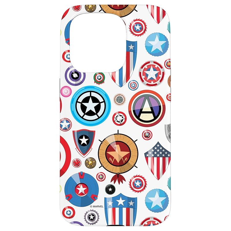 新品　iPhone 15 Pro マーベル スティーブ・ロジャース キャプテン・アメリカ シールド スマホケース