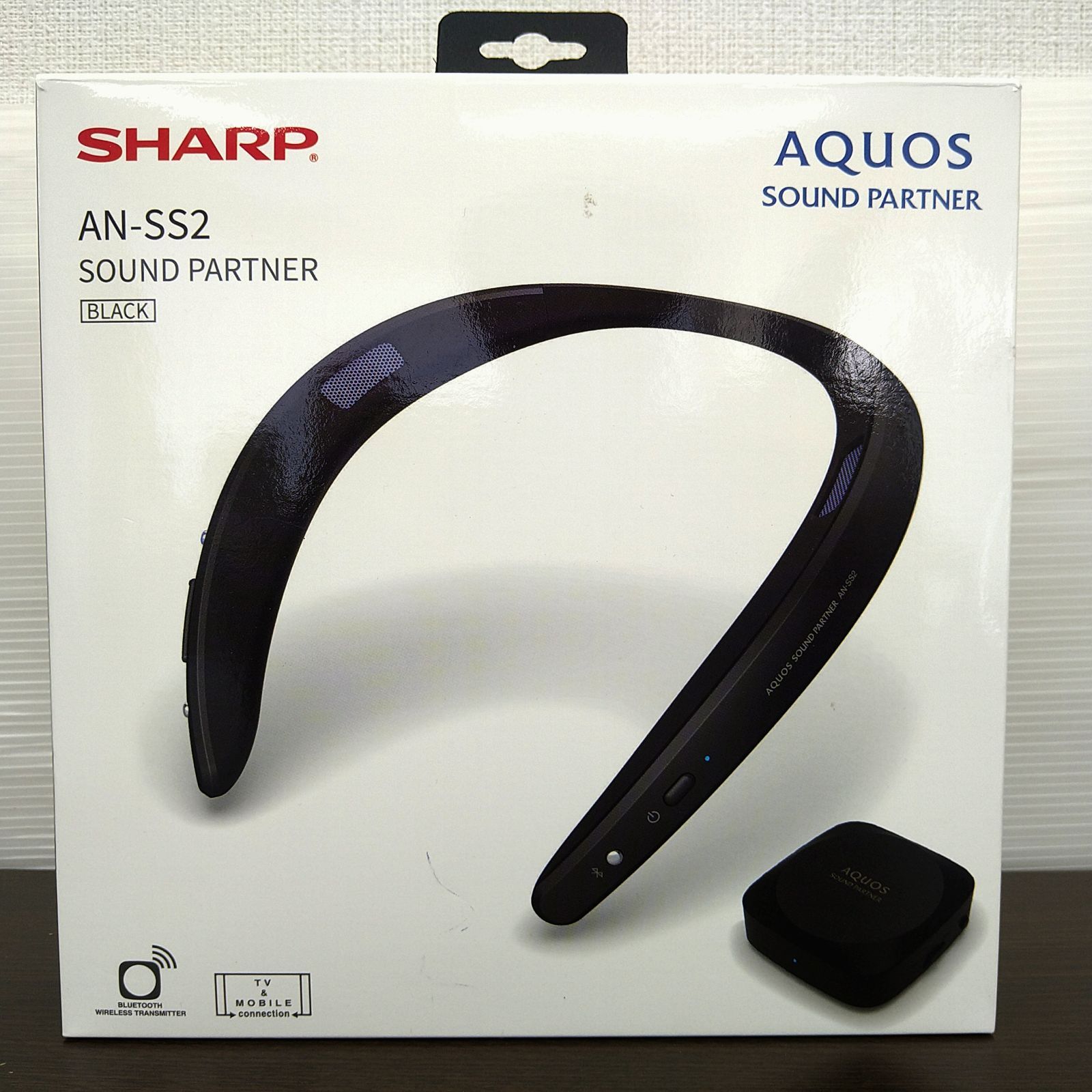 新品】SHARP ウェアラブルネックスピーカー AN-SS2-B サウンド 