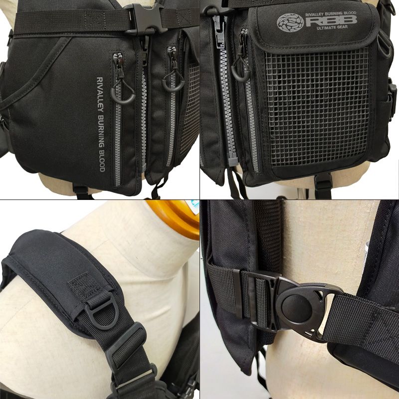 ライフジャケット　リバレイ　RBB ノンクレームでお願いします 双進 ライフジャケット RBB ロックショアショートベスト フリー