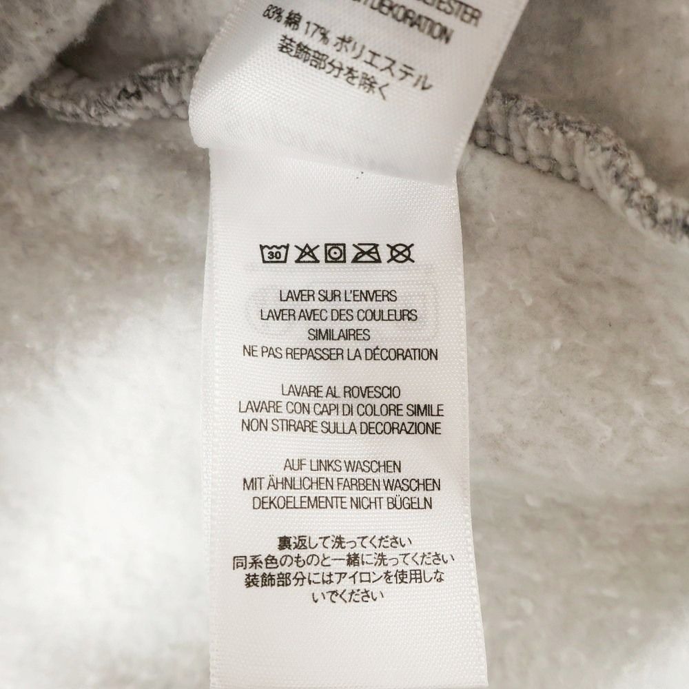 Supreme グレー パーカー 100%コットン Supreme グレー フード付きパーカー L 紐なし