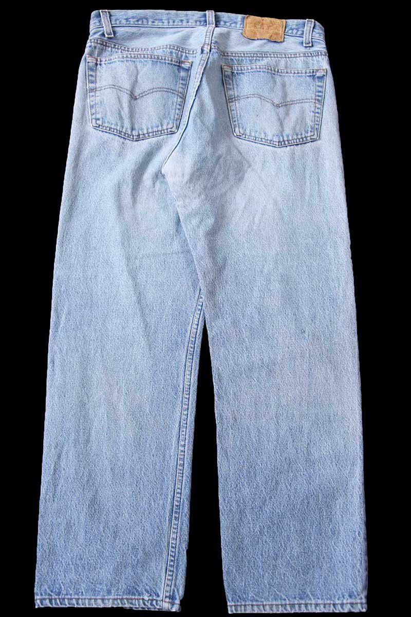 80s USA製 Levi'sリーバイス 501 リペア デニムパンツ ボロ W38