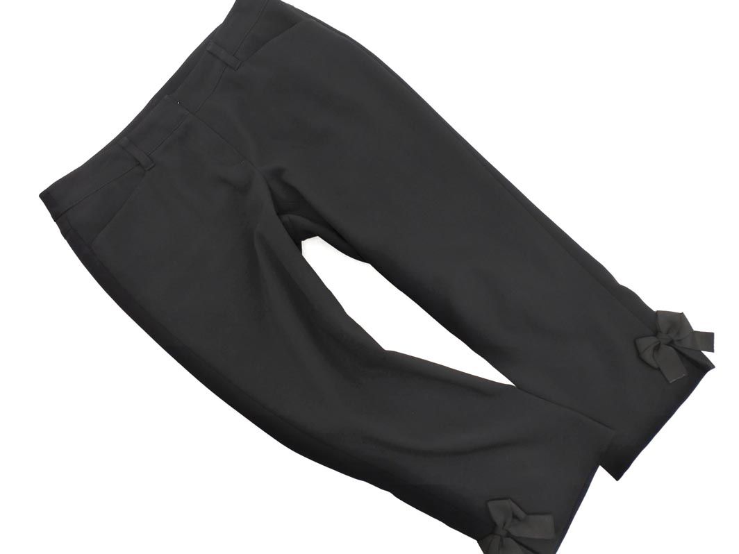 TO BE CHIC トゥービーシック 裾リボン クロップド パンツ