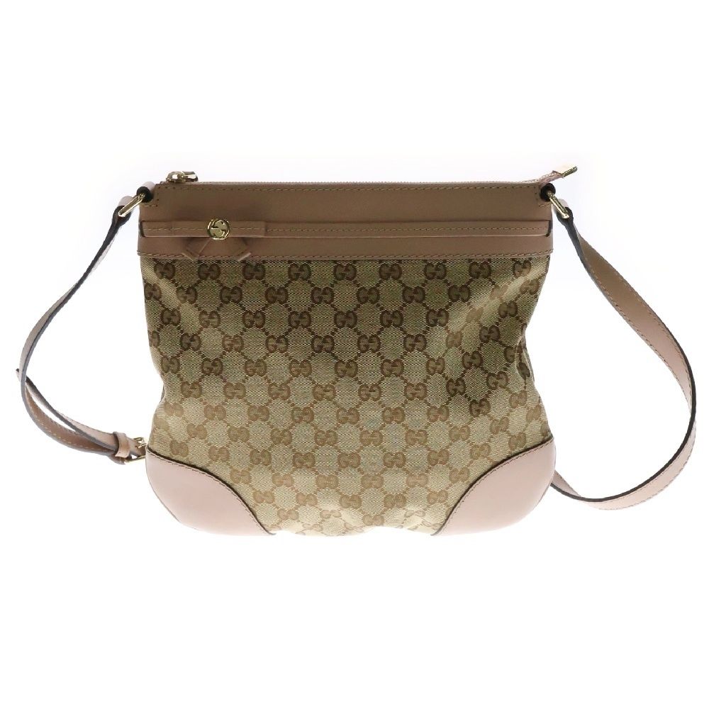 GUCCI (グッチ) GGキャンバス メイフェア ショルダーバッグ ピンク