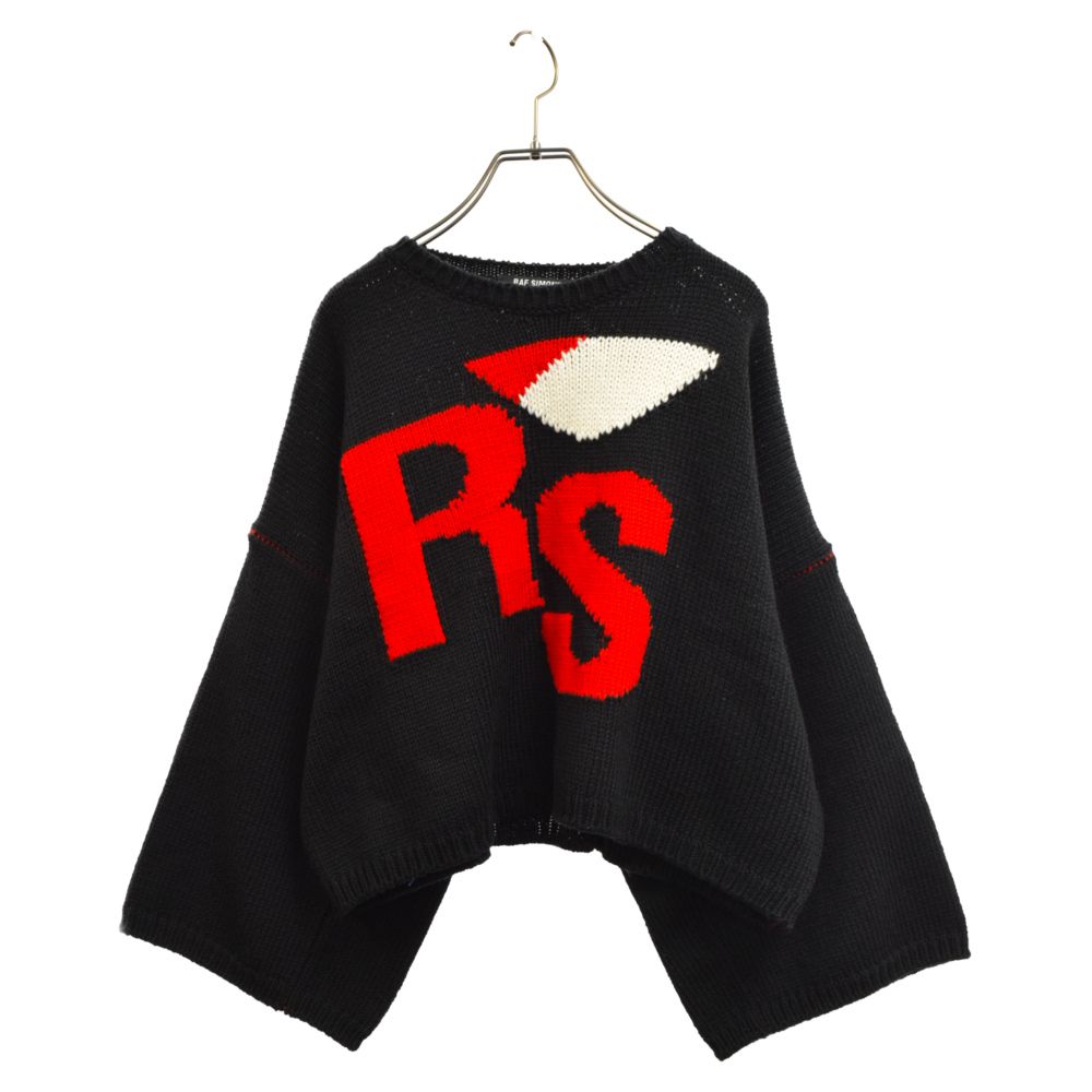 RAF SIMONS (ラフシモンズ) Loose fit cropped wool jacquard RS 