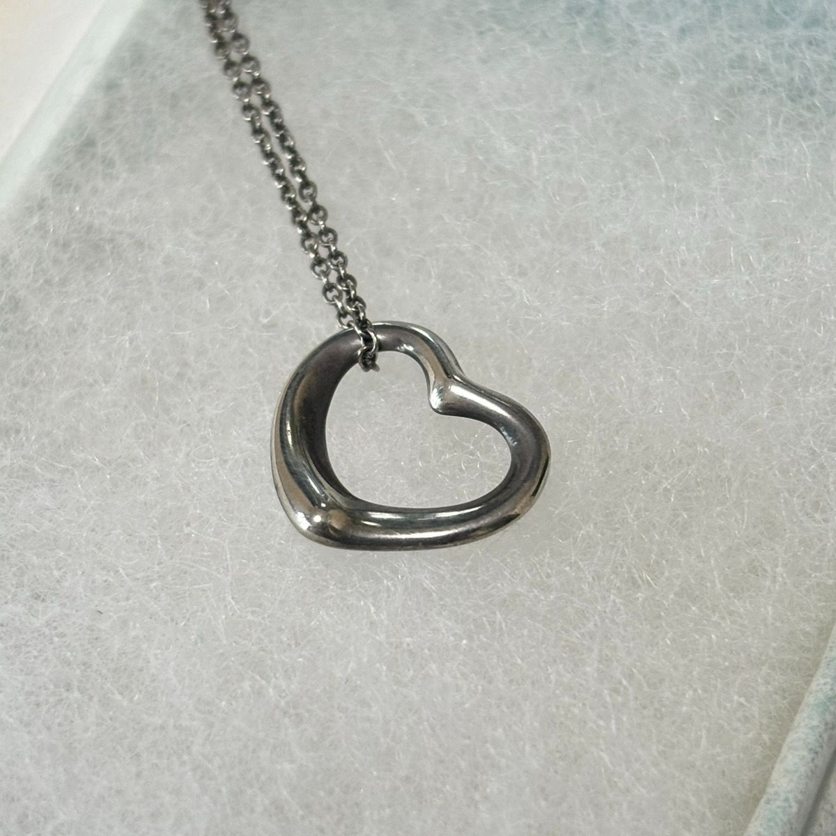 ティファニー モダンハートネックレス SV925 送料無料 銀 TIFFANY&Co. ティファニー オープンハート ネックレス SV925