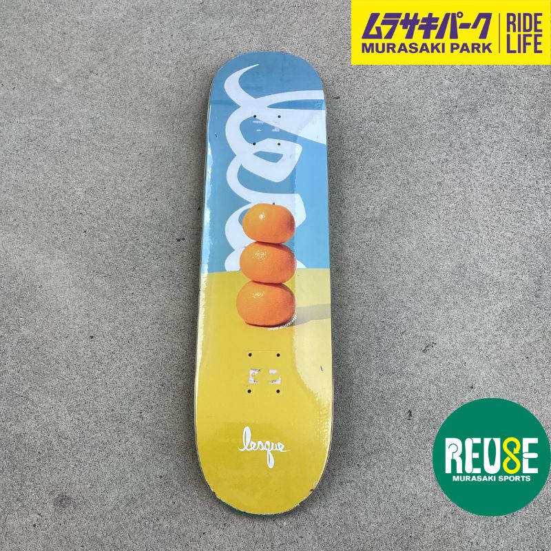 USED] LESQUE SKATEBOARDS ORANGE DECK 8.0 inch deckデッキ