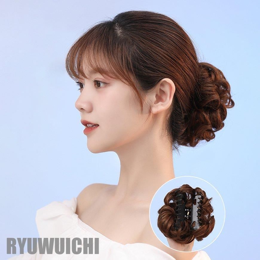 ウィッグ ポニーテール 自然 お団子 キャップ式和装シニヨン お団子ウィッグ エクステ メッシュ シュシュウィッグ 子供用 ダンス 結婚式 襟足ウィッグ