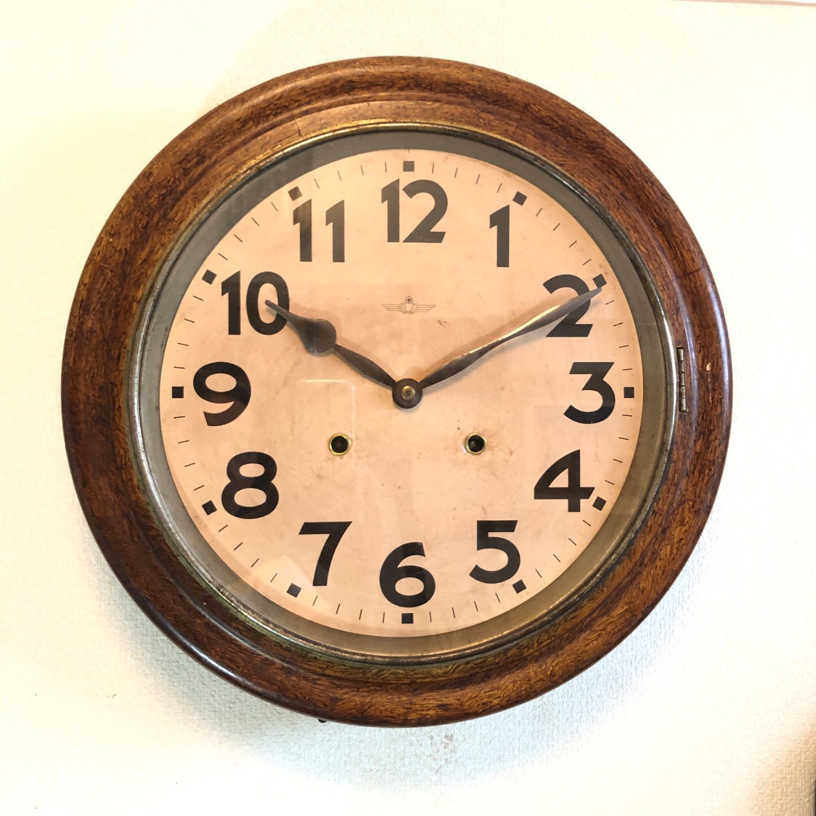 昭和初期頃 日本時計工業組合製 グレシャム丸型時計 オーバーホール済