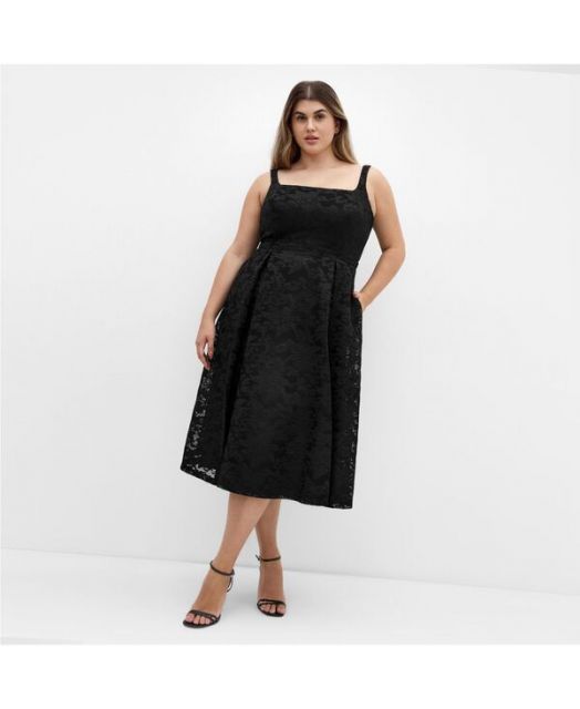 送料無料 シティーシック レディース ワンピース トップス Women s Jacklynn Midi Dress Black