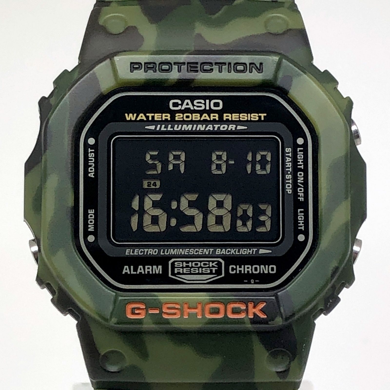 G-SHOCK ジーショック CASIO カシオ 腕時計 DW-5600CF-3 G-PYTHON Gパイソン ニシキヘビ グリーン カモフラージュ 迷彩