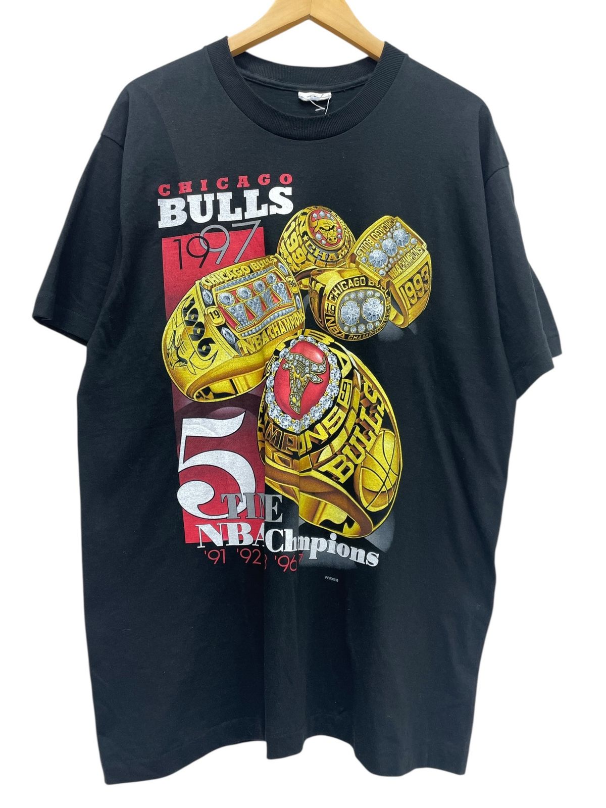 90年代当時物チャンピオン×NBAシカゴブルズロッドマン#91ホーム 